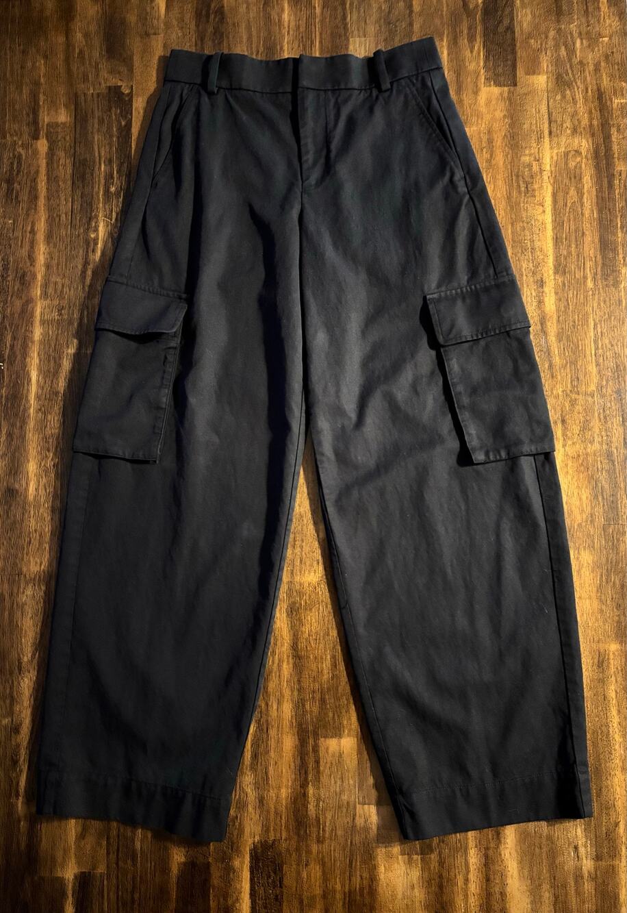Everlane Women's 0 Pant Cargo Trouser High Rise Tencel Organic Cotton Blend